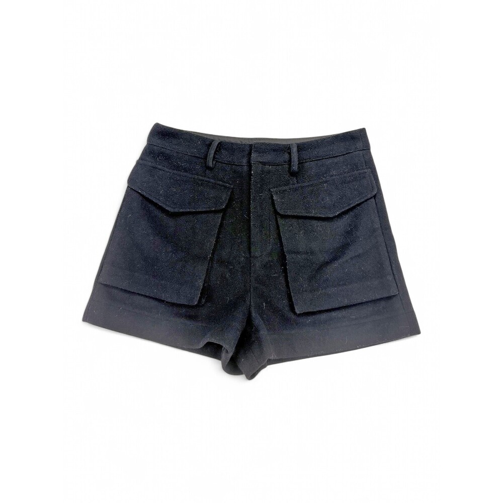 Thomas Sires High Waist Black Pocket Shorts Size 6